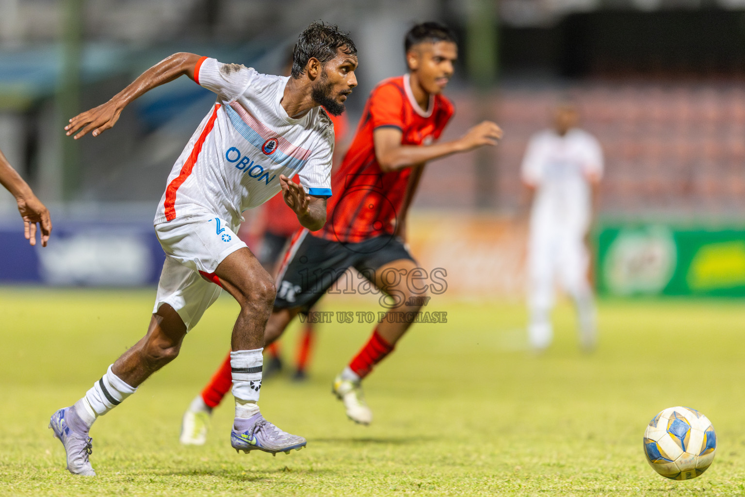 TC Sports Club vs Odi Sports Club in the FAM League Cup 2025 held at National Football Stadium, Male', Maldives on Sunday, 4th May 2025.
Photos By: Ismail Thoriq / images.mv