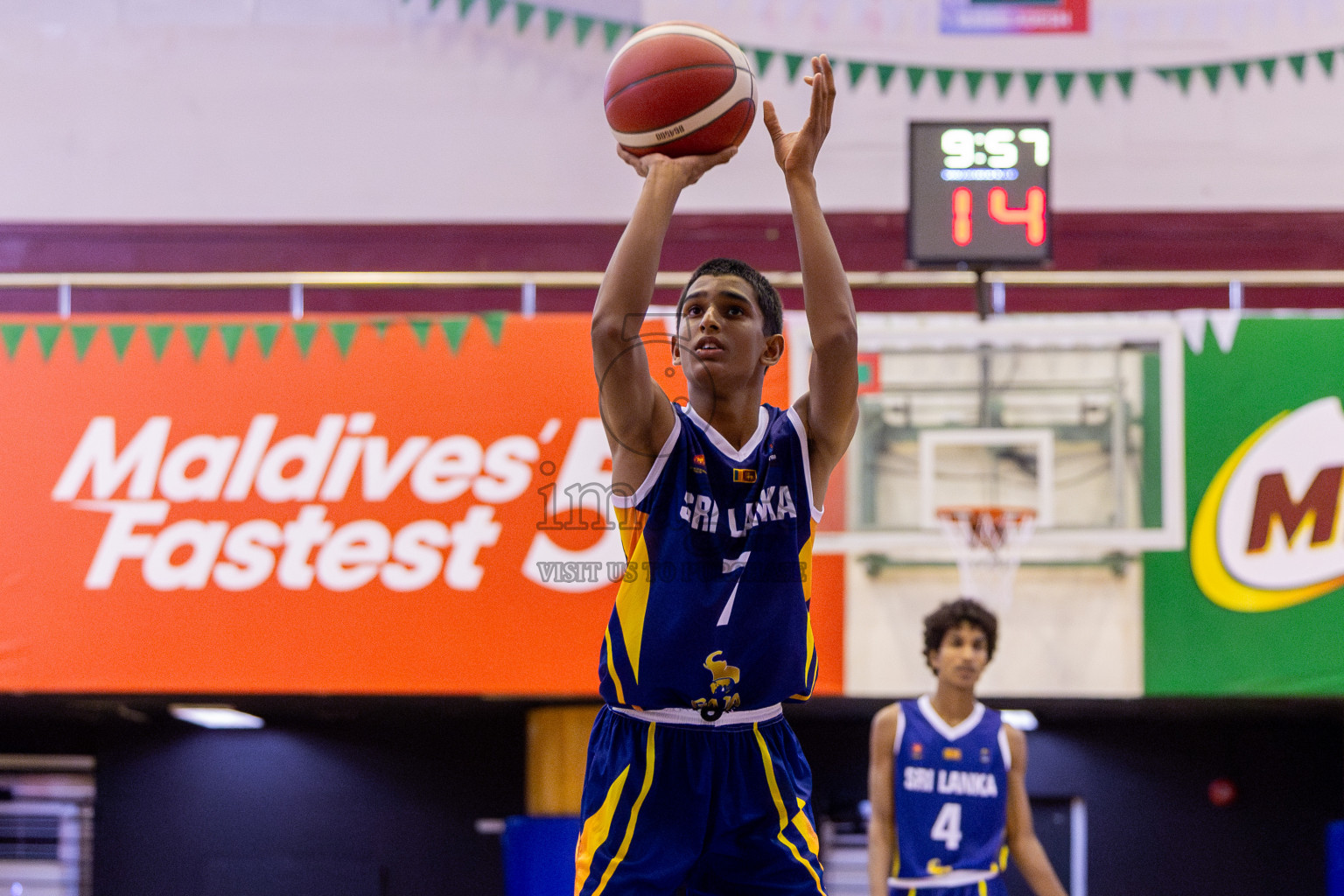 Sri Lanka vs Bangladesh in Day 2 of Under 16 Asian Cup SABA Qualifiers 2025 was held in Social Center, Male', Maldives on Friday, 13th June 2025. Photos: Nausham Waheed / images.mv
