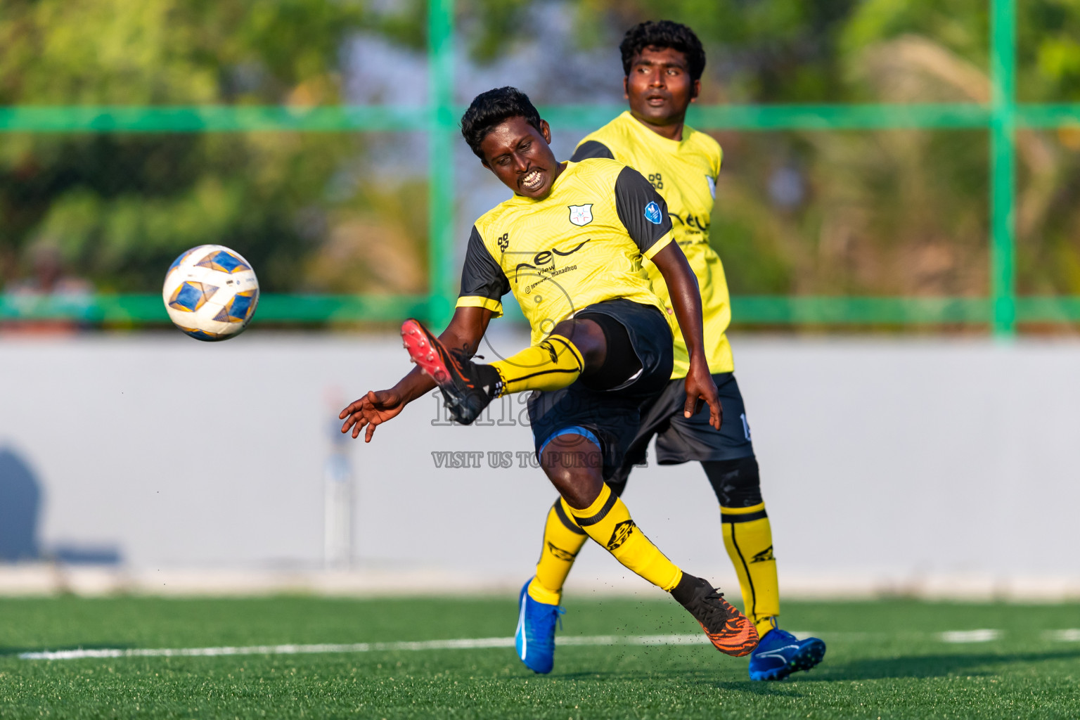 Kanmathi Juniors vs Furious SC from Manadhoo Council Cup 2024 in N Manadhoo Maldives on Monday, 19th February 2023. Photos: Nausham Waheed / images.mv