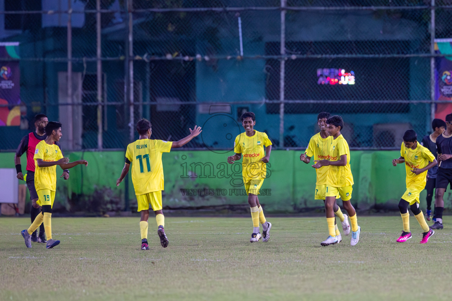 Eagles vs Maziya (U14) in Dhivehi Youth League 2024 - Day 2. Matches held at Henveiru Stadium on 22nd November 2024 , Friday. Photos: Shuu Abdul Sattar/ Images.mv