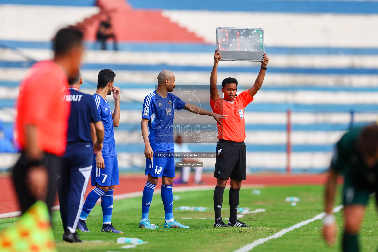 Pakistan vs Kuwait in SAFF Championship 2023 held in Sree Kanteerava Stadium, Bengaluru, India, on Saturday, 24th June 2023. Photos: Nausham Waheed, Hassan Simah / images.mv