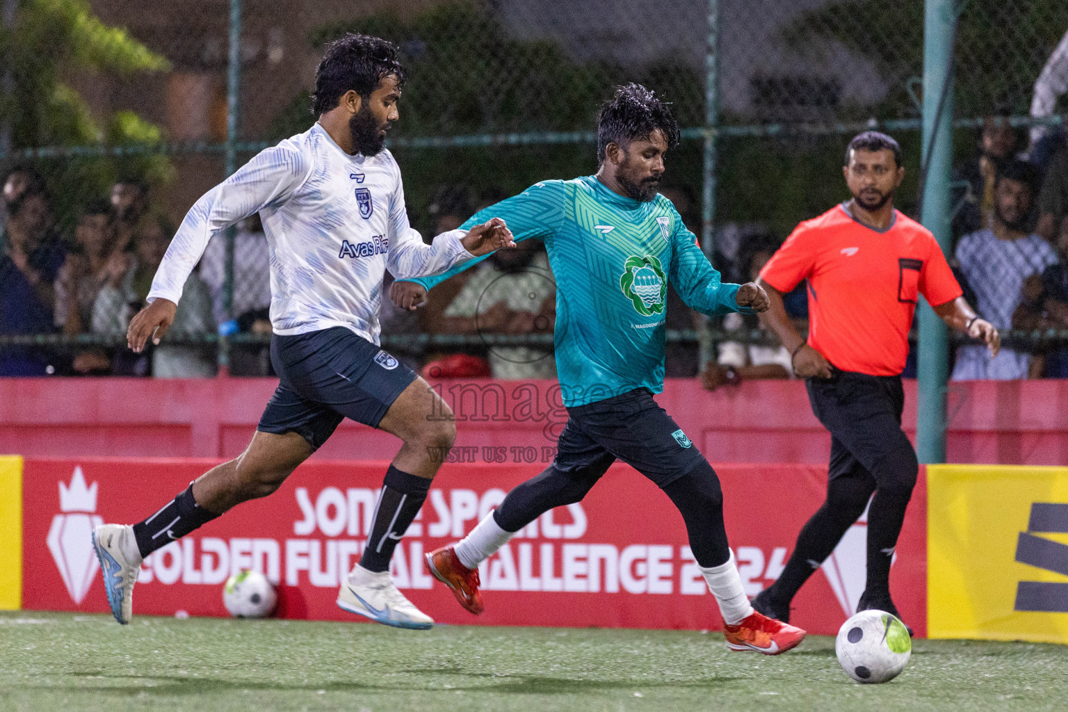 F Magoodhoo vs F Nilandhoo in Day 4 of Golden Futsal Challenge 2024 was held on Thursday, 18th January 2024, in Hulhumale', Maldives Photos: Nausham Waheed / images.mv