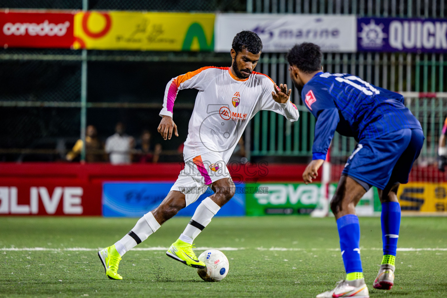 GA Maamendhoo VS GA Villingili in Day 8 of Golden Futsal Challenge 2025 was held on Sunday, 12th January 2025, in Hulhumale', Maldives Photos: Nausham Waheed , Ismail Thoriq / images.mv