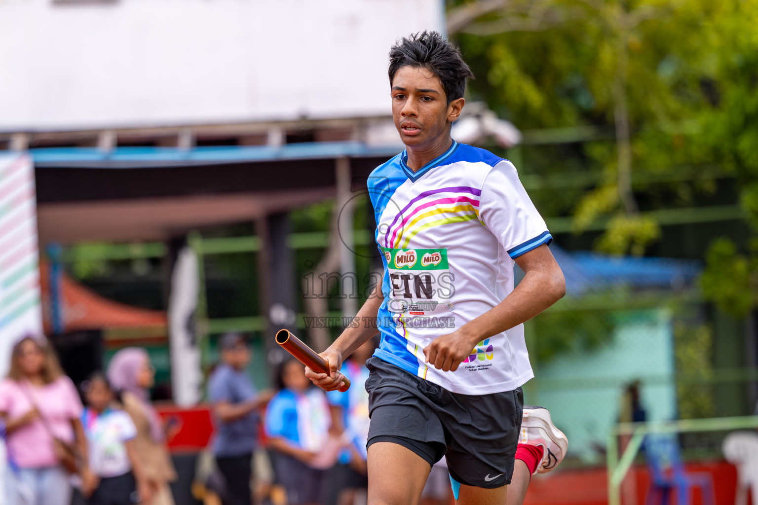 Day 6 of Inter-school Athletics Championship 2025 held in Ekuveni Synthetic Track, Male', Maldives on Sunday, 12th October 2025. Photos by: Ismail Thoriq / Images.mv