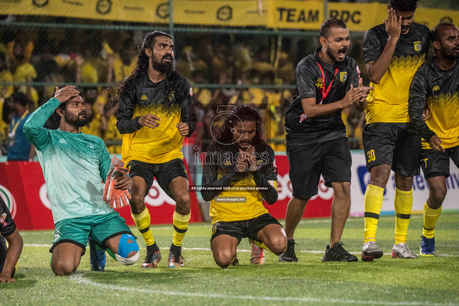 RRC Vs FSM in the Semi Finals of Club Maldives 2021 held in Hulhumale, Maldives on 19 December 2021. Photos: Nausham Waheed / images.mv