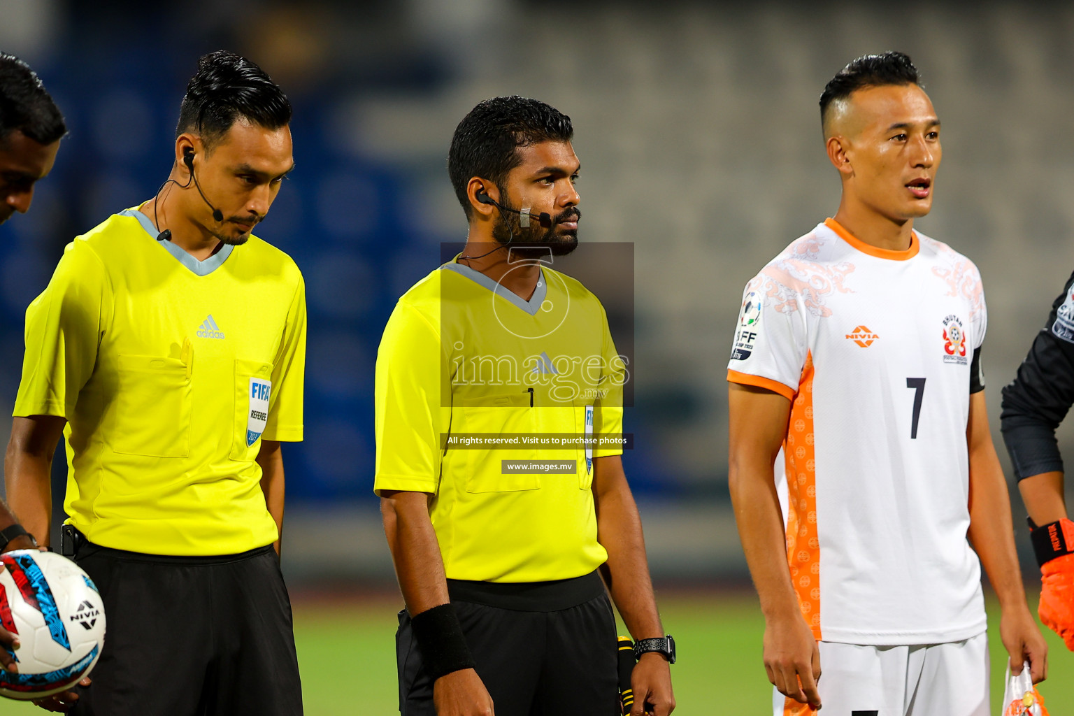 Bhutan vs Bangladesh in SAFF Championship 2023 held in Sree Kanteerava Stadium, Bengaluru, India, on Wednesday, 28th June 2023. Photos: Nausham Waheed, Hassan Simah / images.mv