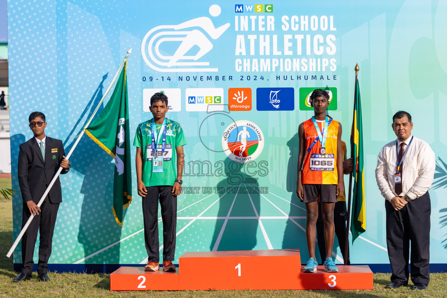 Day 4 of MWSC Interschool Athletics Championships 2024 held in Hulhumale Running Track, Hulhumale, Maldives on Tuesday, 12th November 2024. Photos by: Ismail Thoriq / Images.mv