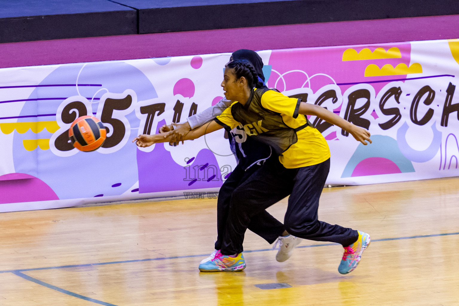 Day 10 of 25th Inter-School Netball Tournament was held in Social Center at Male', Maldives on Tuesday, 20th August 2024. Photos: Nausham Waheed / images.mv