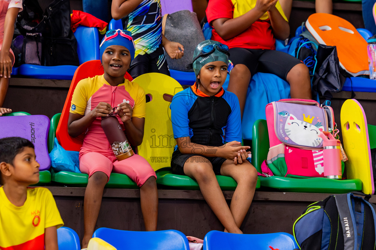 Day 1 of BML 5th National Swimming Kids Festival 2024 held in Hulhumale', Maldives on Monday, 18th November 2024. Photos: Nausham Waheed / images.mv