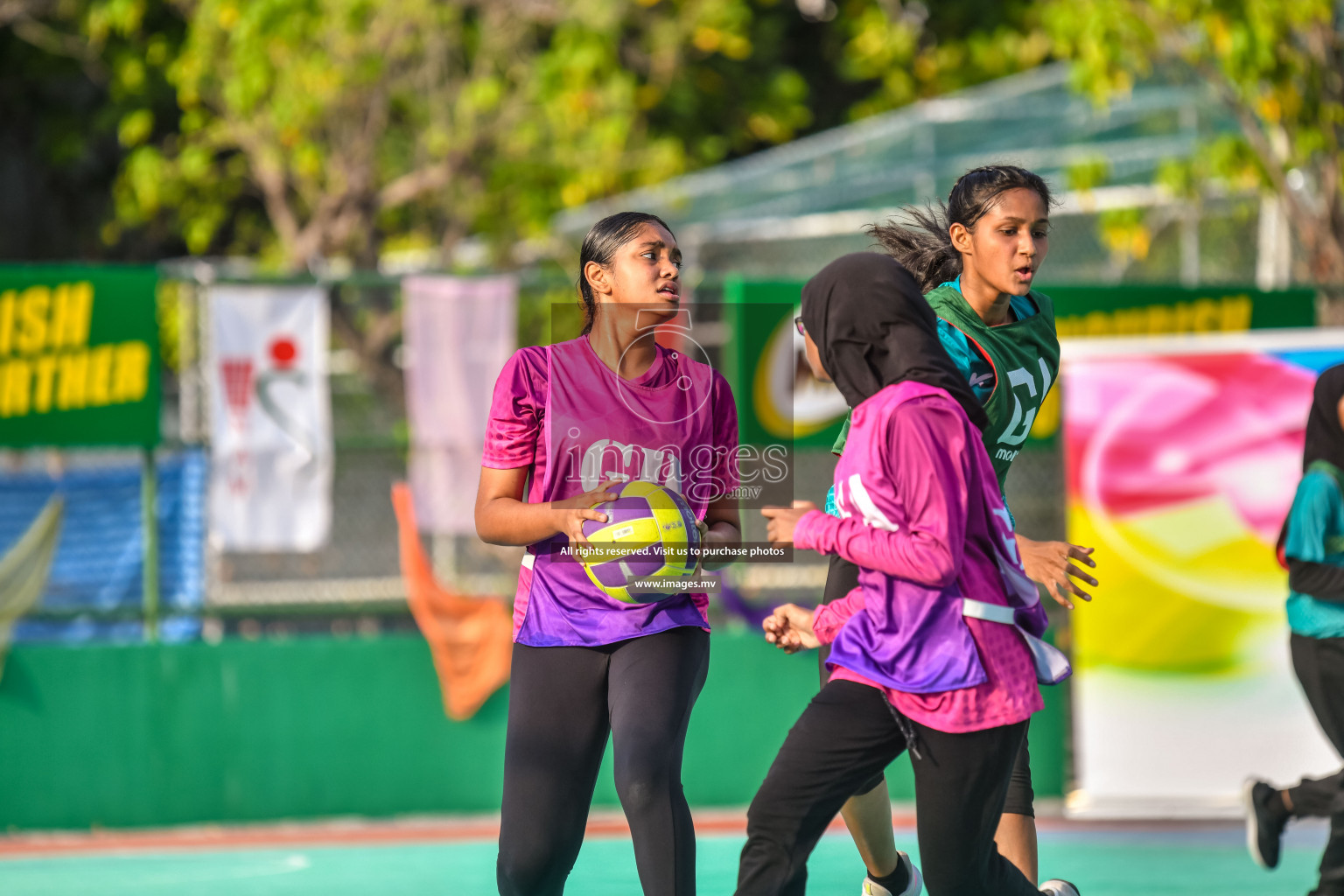 Day 11 of Junior Netball Championship 2022 held in Male', Maldives. Photos by Nausham Waheed