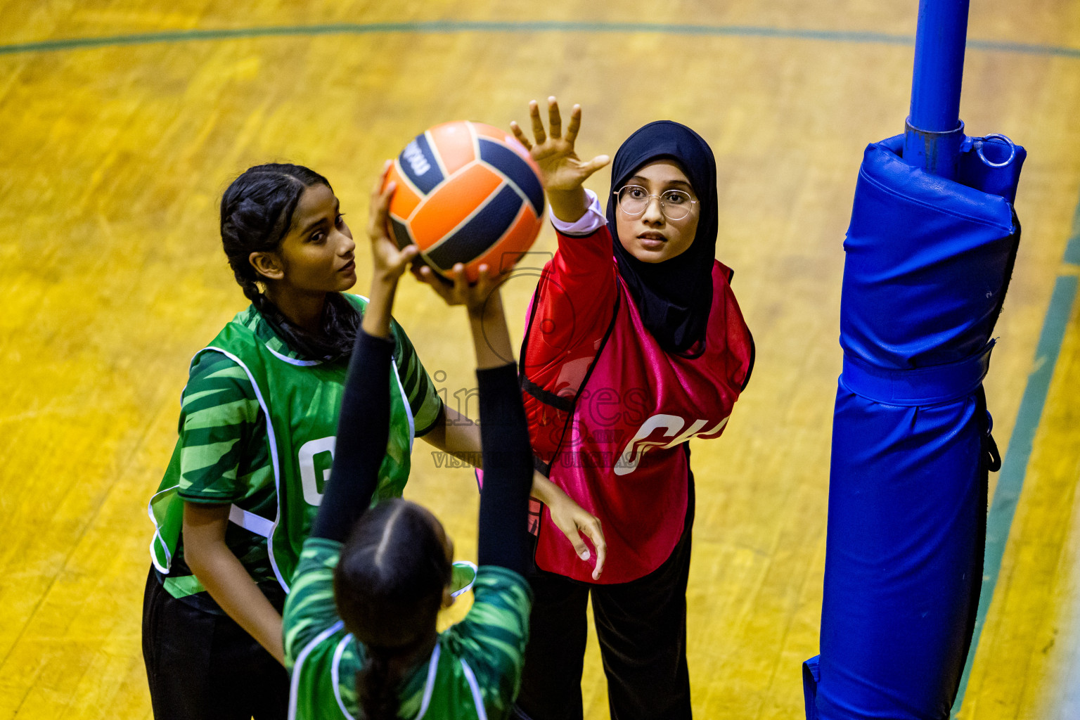 Day 5 of 25th Inter-School Netball Tournament was held in Social Center at Male', Maldives on Tuesday, 13th August 2024. Photos: Nausham Waheed / images.mv