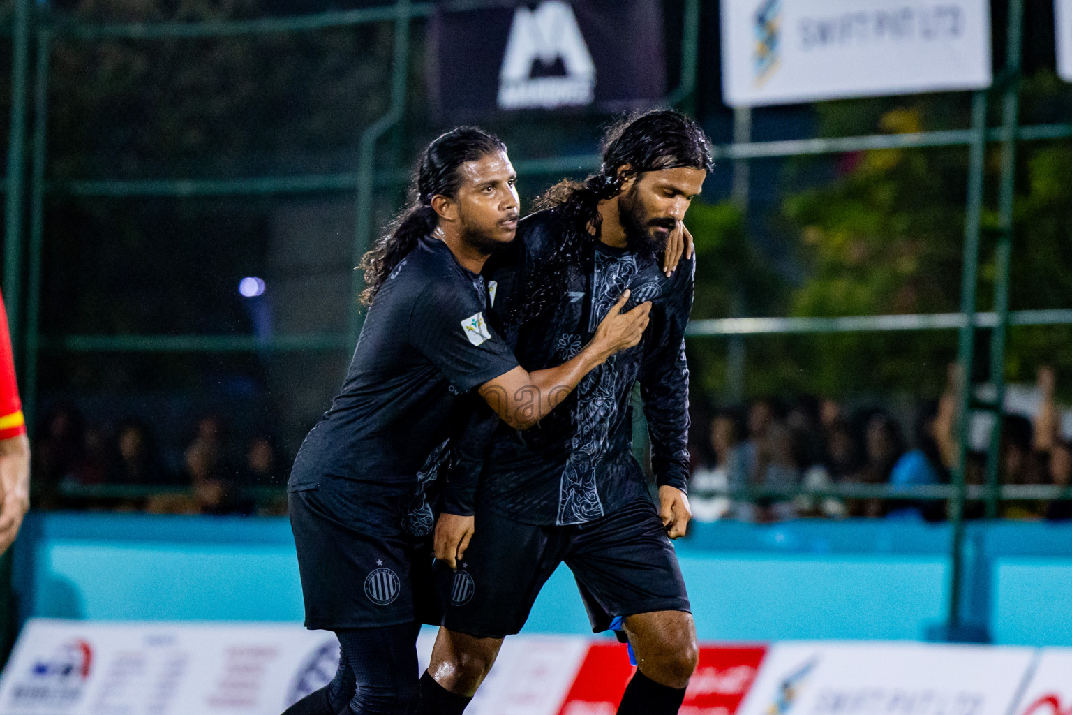 Dee Cee Jay vs Kovigoani in Semi Final of Laamehi Dhiggaru Ekuveri Futsal Challenge 2024 was held on Monday, 29th July 2024, at Dhiggaru Futsal Ground, Dhiggaru, Maldives Photos: Nausham Waheed / images.mv