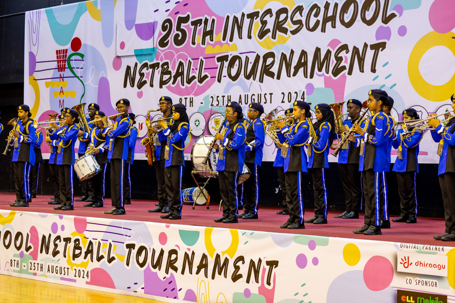 Day 1 of 25th Milo Inter-School Netball Tournament was held in Social Center at Male', Maldives on Thursday, 8th August 2024. Photos: Nausham Waheed / images.mv