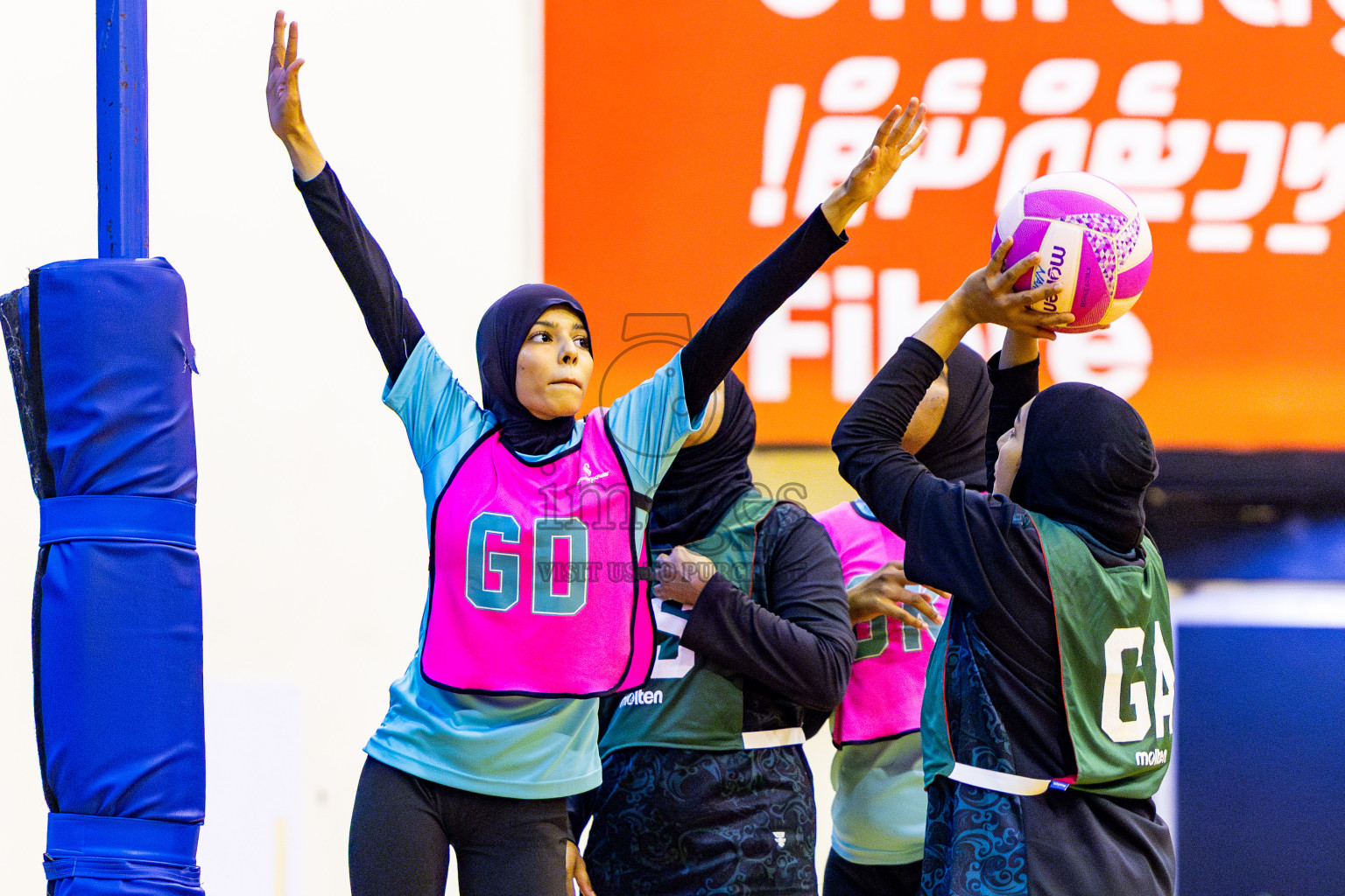 Day 10 of National Netball Tournament 2025 held in Social Center at Male', Maldives on Tuesday, 27th May 2025. Photos: Nausham Waheed / images.mv