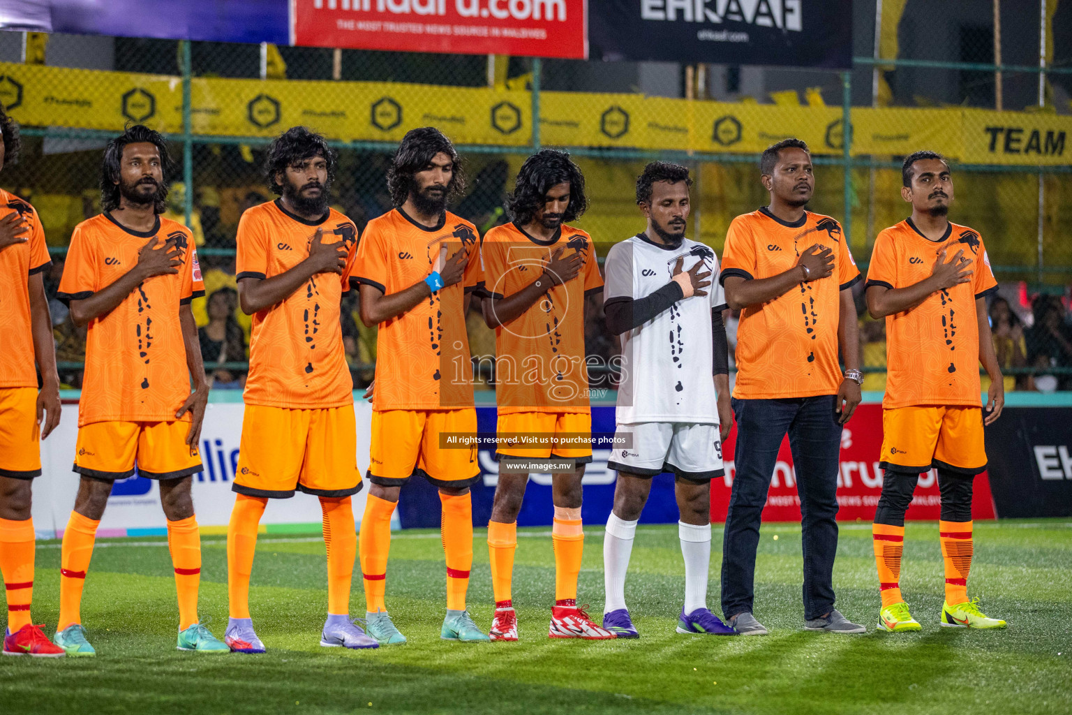 RRC Vs FSM in the Semi Finals of Club Maldives 2021 held in Hulhumale, Maldives on 19 December 2021. Photos: Ismail Thoriq / images.mv