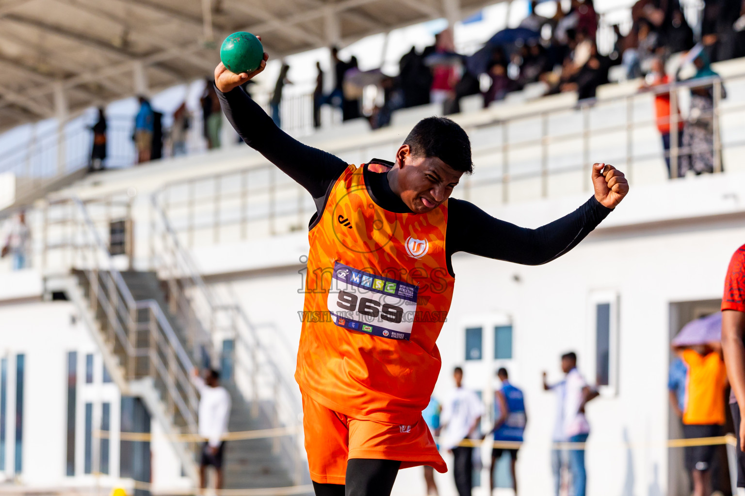 Day 5 of MWSC Interschool Athletics Championships 2024 held in Hulhumale Running Track, Hulhumale, Maldives on Wednesday, 13th November 2024. Photos by: Nausham Waheed / Images.mv