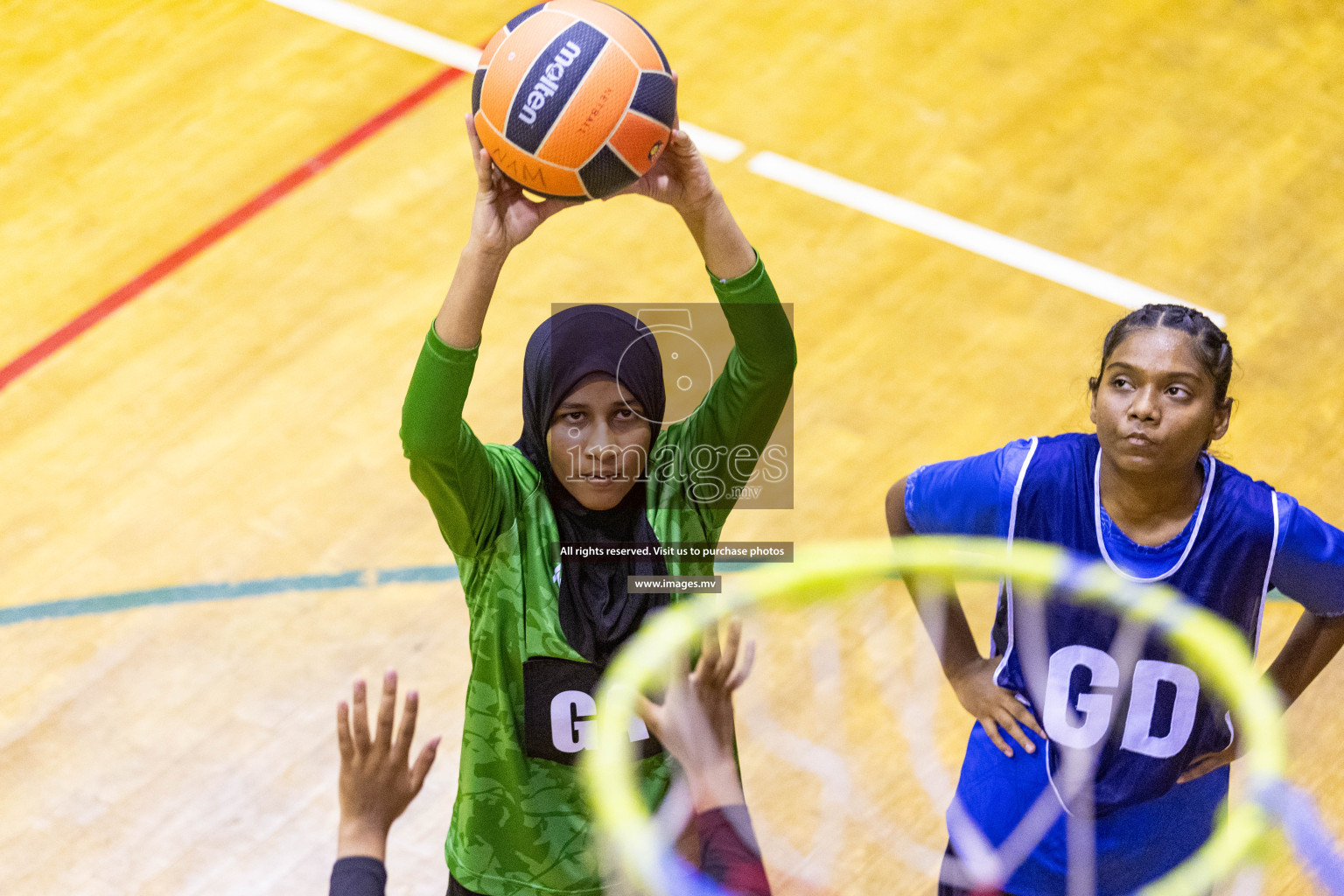 Day5 of 24th Interschool Netball Tournament 2023 was held in Social Center, Male', Maldives on 31st October 2023. Photos: Nausham Waheed / images.mv