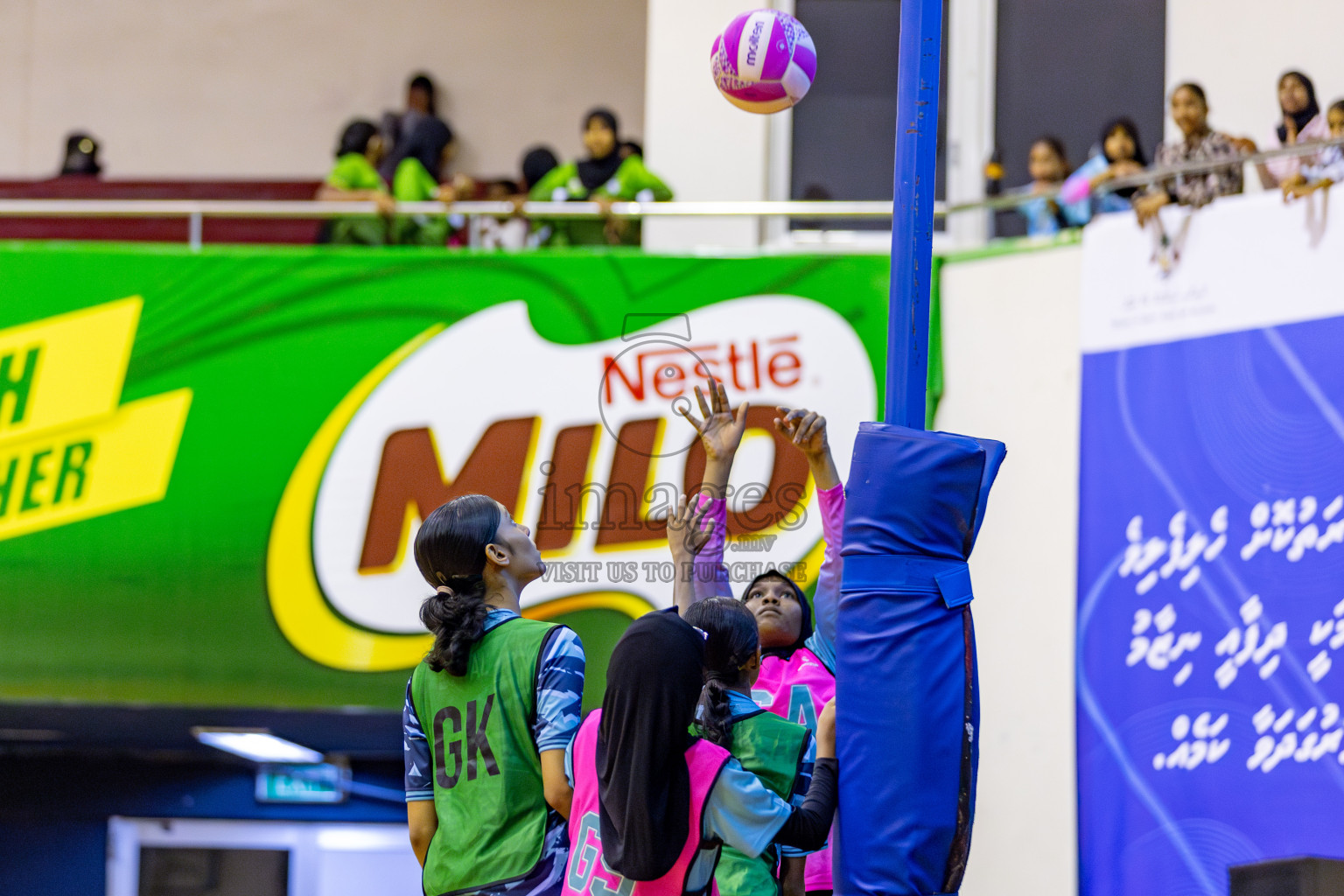 High Flyers vs Netkids B in Day 3 of 3rd Netball Junior Championship, held at Social Center on Tuesday, 21st January 2025 . 
Photos: Hassan Simah / images.mv