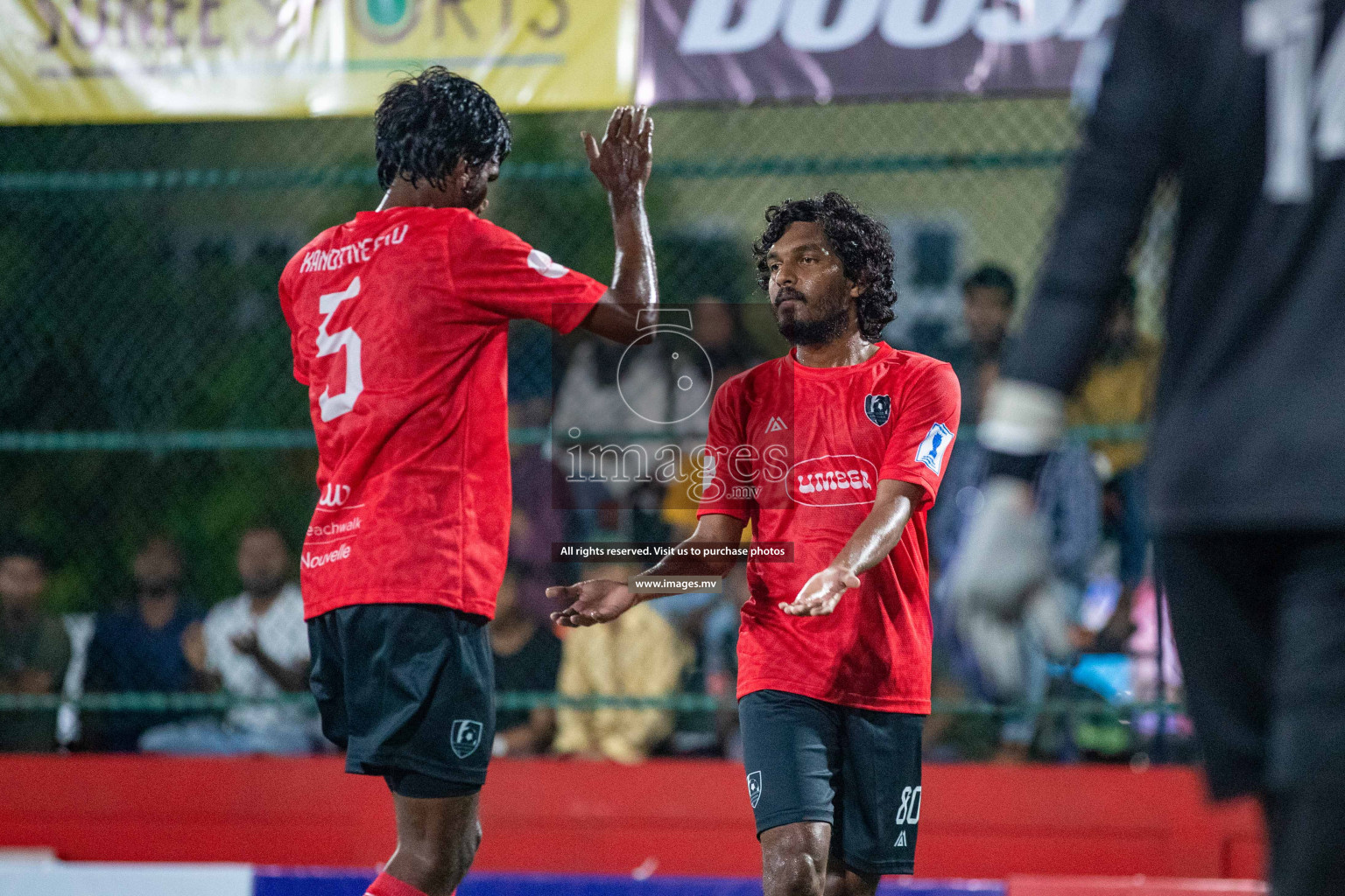 Sh. Kanditheemu vs Sh. Bilehfahi in Day 2 of Golden Futsal Challenge 2023 on 06 February 2023 in Hulhumale, Male, Maldives