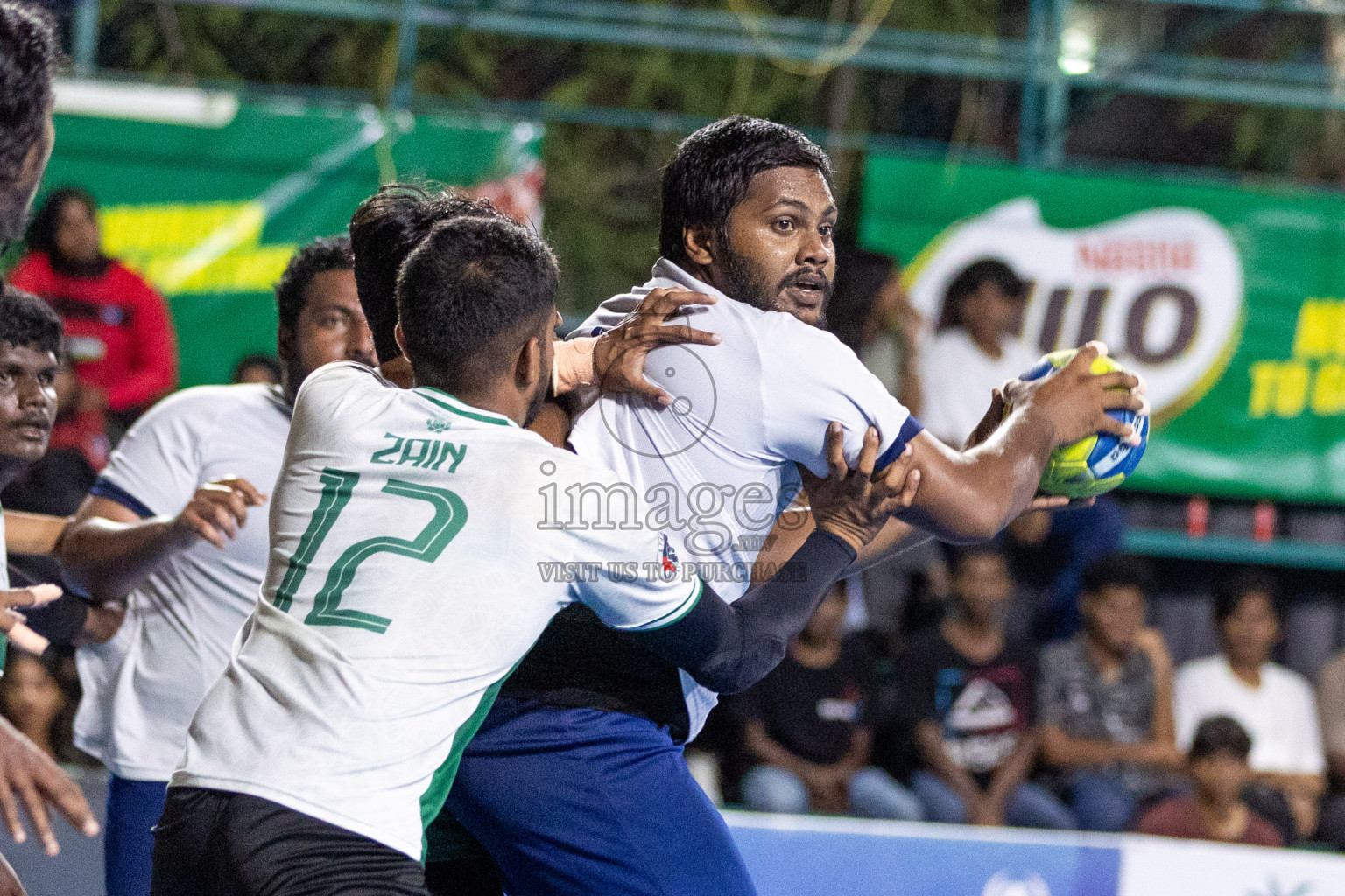 Day 19 of 10th National Handball Tournament 2023, held in Handball ground, Male', Maldives on Tuesday, 19th December 2023 Photos: Nausham Waheed/ Images.mv