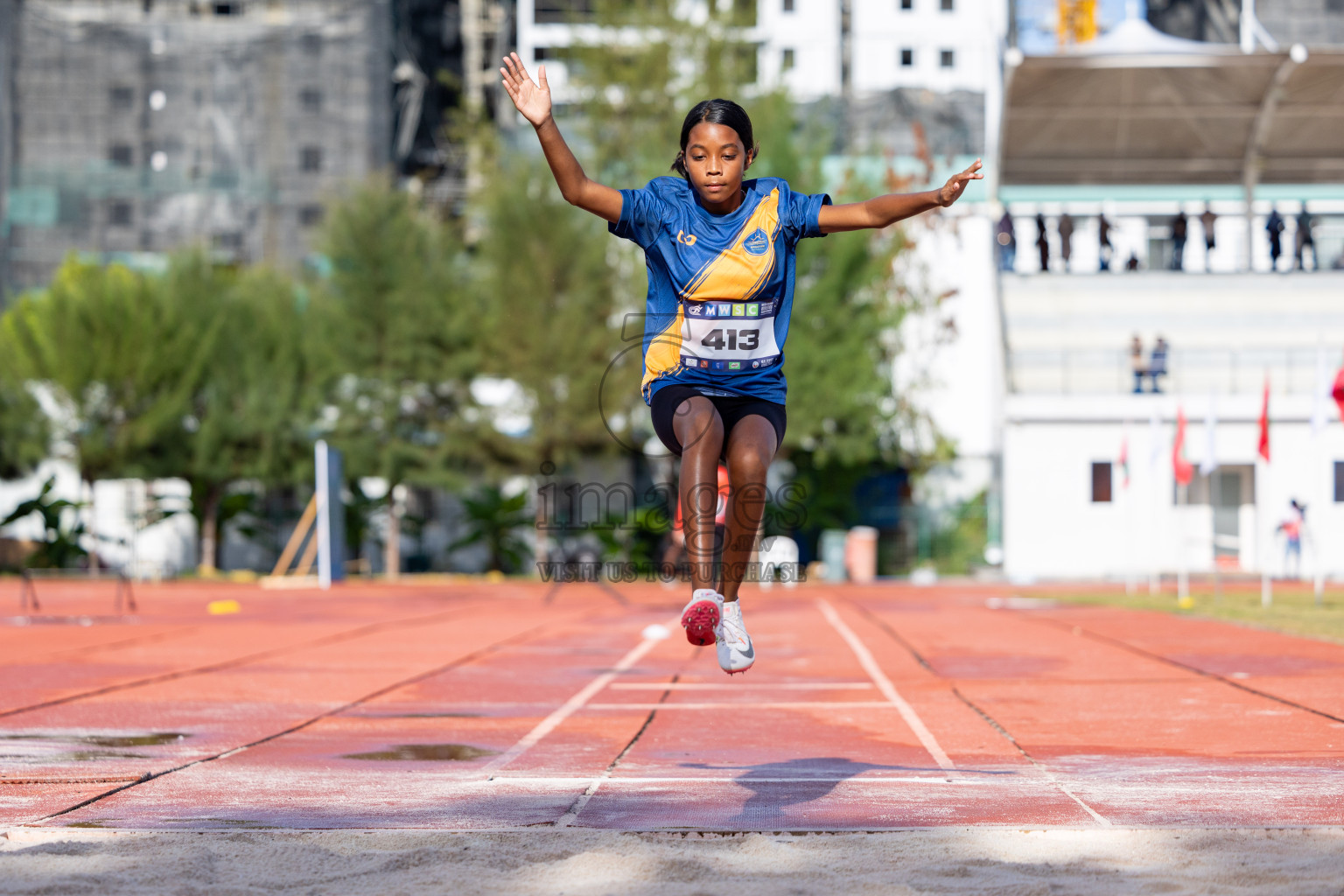 Day 1 of MWSC Interschool Athletics Championships 2024 held in Hulhumale Running Track, Hulhumale, Maldives on Saturday, 9th November 2024. 
Photos by: Ismail Thoriq, Hassan Simah / Images.mv