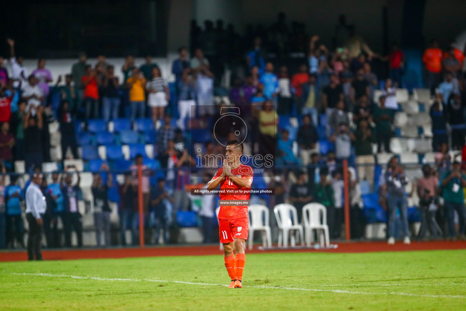 Nepal vs India in SAFF Championship 2023 held in Sree Kanteerava Stadium, Bengaluru, India, on Saturday, 24th June 2023. Photos: Nausham Waheed / images.mv