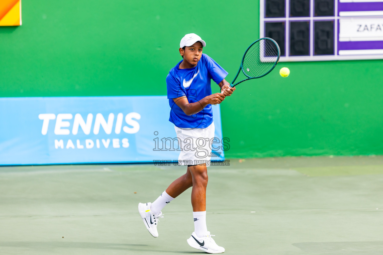 Day 5 of ATF Maldives Junior Open Tennis was held in Male' Tennis Court, Male', Maldives on Monday, 16th December 2024. Photos: Nausham Waheed/ images.mv