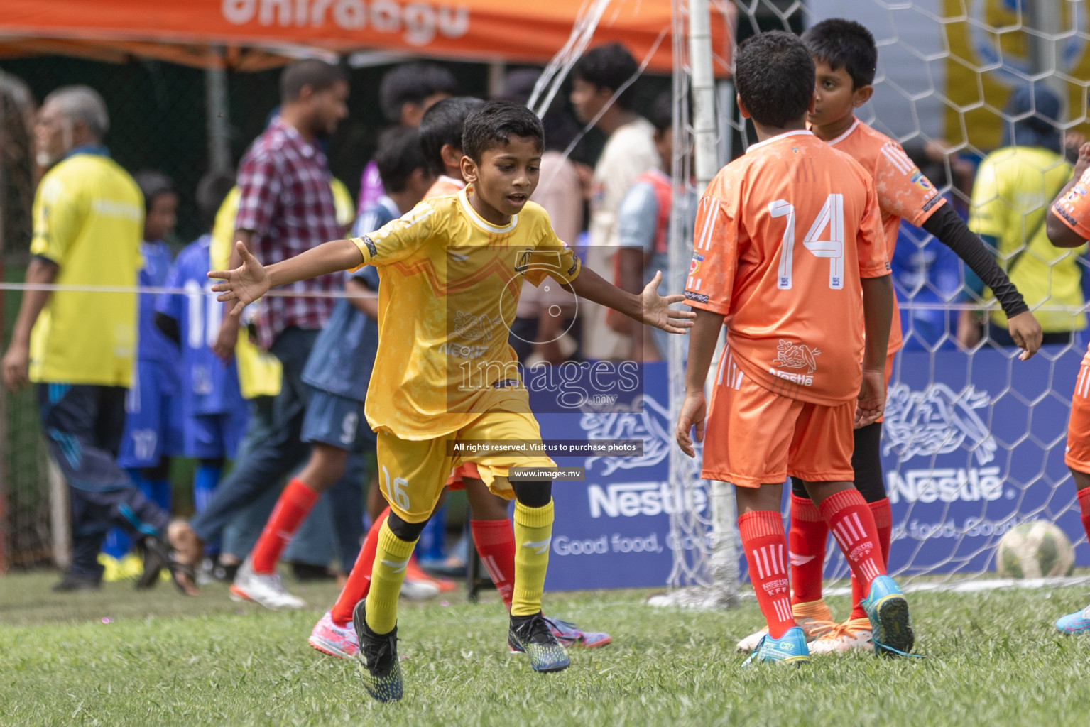 Day 1 of Nestle kids football fiesta, held in Henveyru Football Stadium, Male', Maldives on Wednesday, 11th October 2023 Photos: Shut Abdul Sattar/ Images.mv