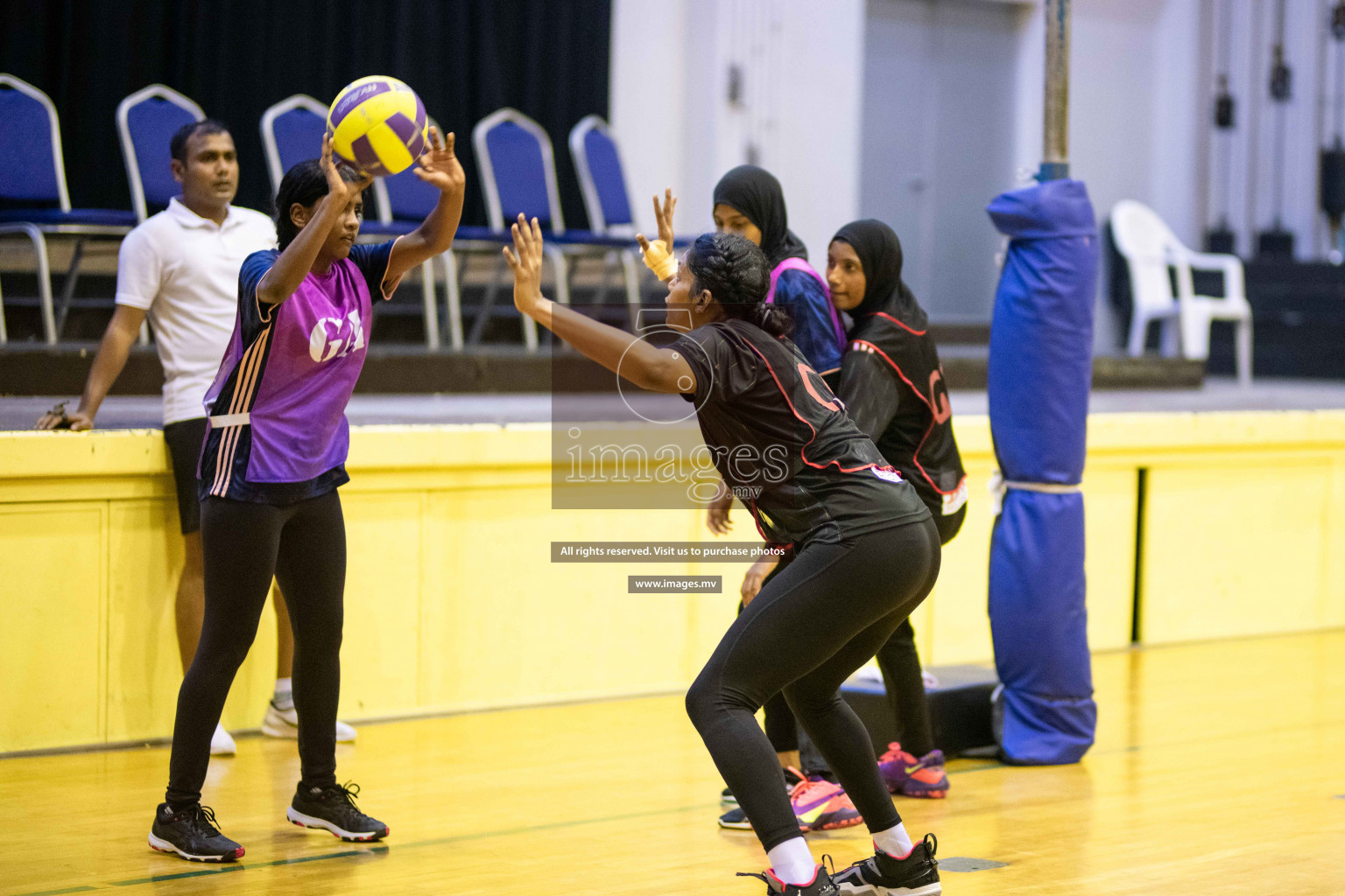 Kulhudhuffushi Youth & R.C vs Shining Star Sports Club in the Semi Finals of Milo National Netball Tournament 2021 held on 3 December 2021 in Male', Maldives, photos by Maanish