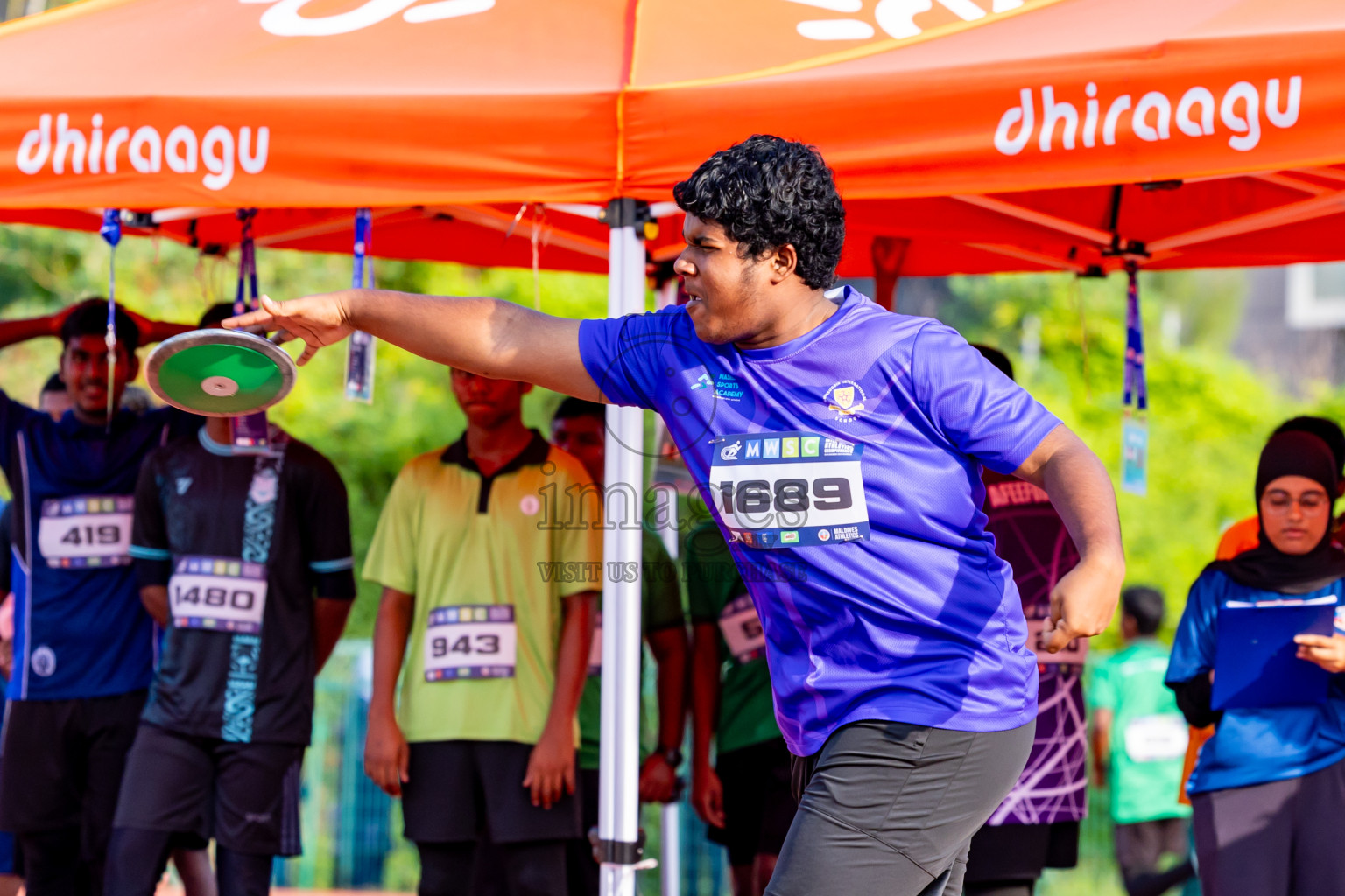 Day 5 of MWSC Interschool Athletics Championships 2024 held in Hulhumale Running Track, Hulhumale, Maldives on Wednesday, 13th November 2024. Photos by: Nausham Waheed / Images.mv