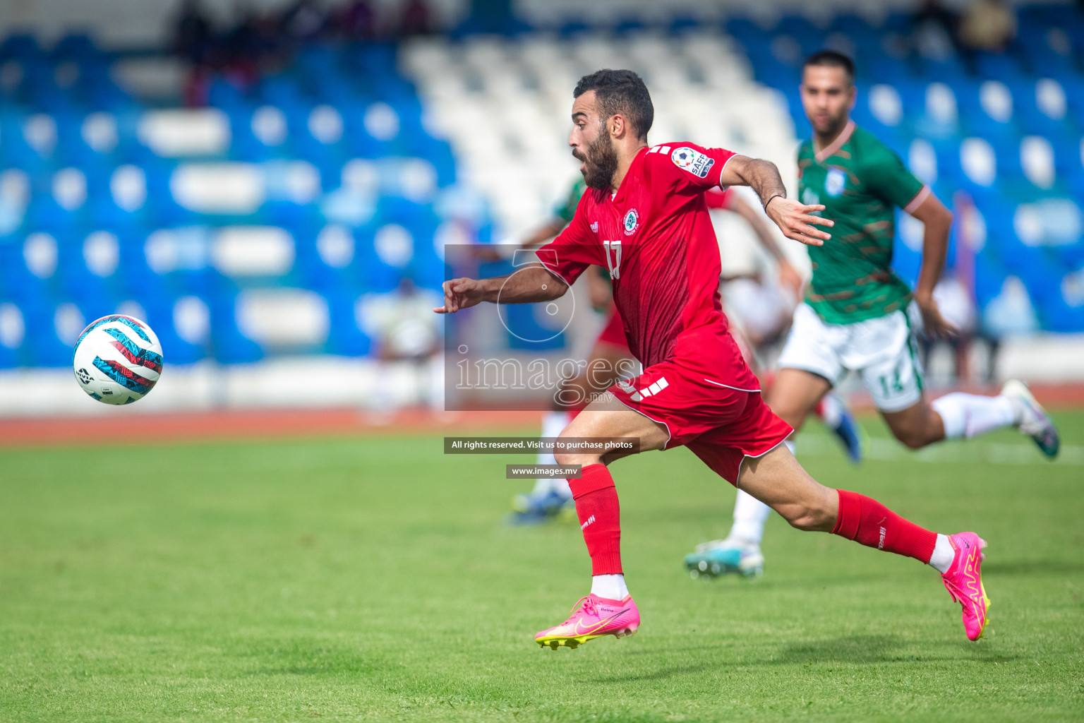 Lebanon vs Bangladesh in SAFF Championship 2023 held in Sree Kanteerava Stadium, Bengaluru, India, on Wednesday, 22nd June 2023. Photos: Nausham Waheed / images.mv