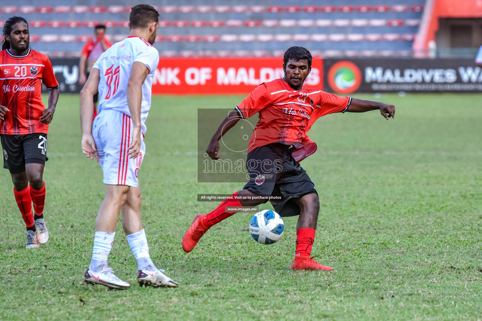 Biss Buru Sports vs Buru Sports Club in the 2nd Division 2022 on 25th July 2022, held in National Football Stadium, Male', Maldives Photos: Nausham Waheed / Images.mv
