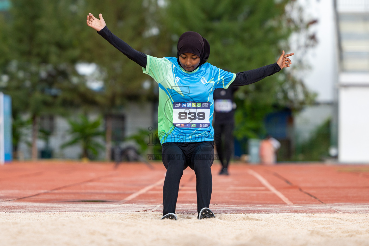 Day 1 of MWSC Interschool Athletics Championships 2024 held in Hulhumale Running Track, Hulhumale, Maldives on Saturday, 9th November 2024. 
Photos by: Ismail Thoriq, Hassan Simah / Images.mv