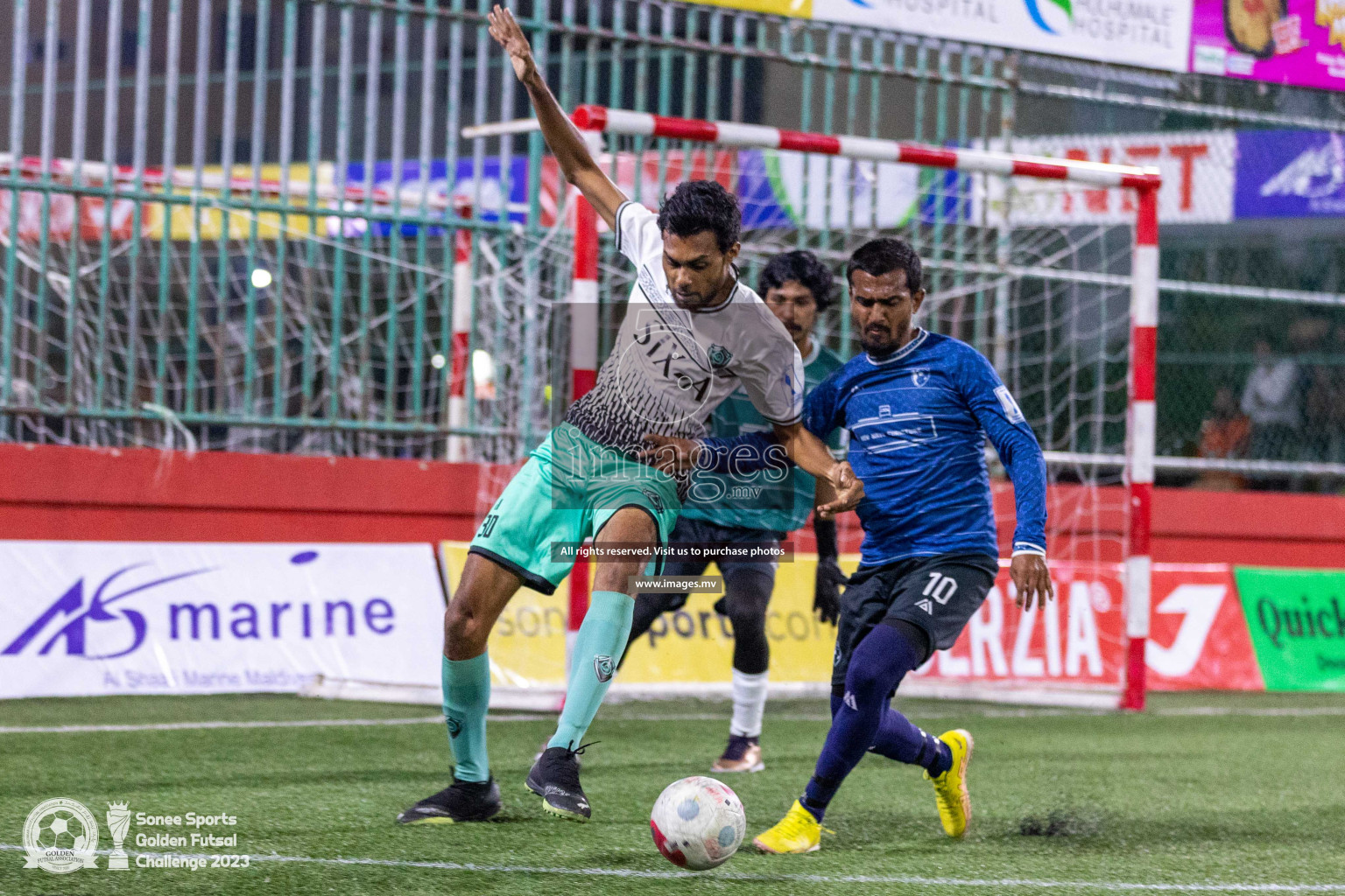 K. Thulusdhoo vs K. Gaafaru in Day 4 of Golden Futsal Challenge 2023 on 08 February 2023 in Hulhumale, Male, Maldives