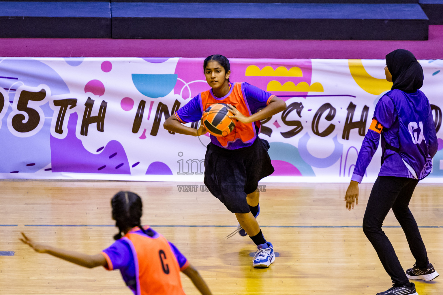 Day 13 of 25th Inter-School Netball Tournament was held in Social Center at Male', Maldives on Saturday, 24th August 2024. Photos: Nausham Waheed / images.mv