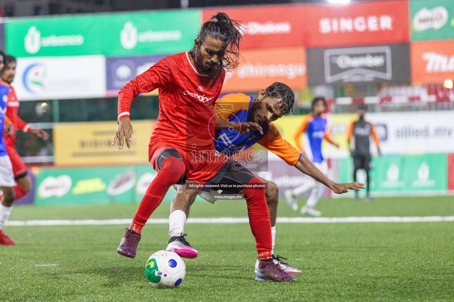 Team FSM vs Ooredoo in Club Maldives Cup 2023 held in Hulhumale, Maldives, on Thursday, 20th July 2023 Photos: Shu / images.mv