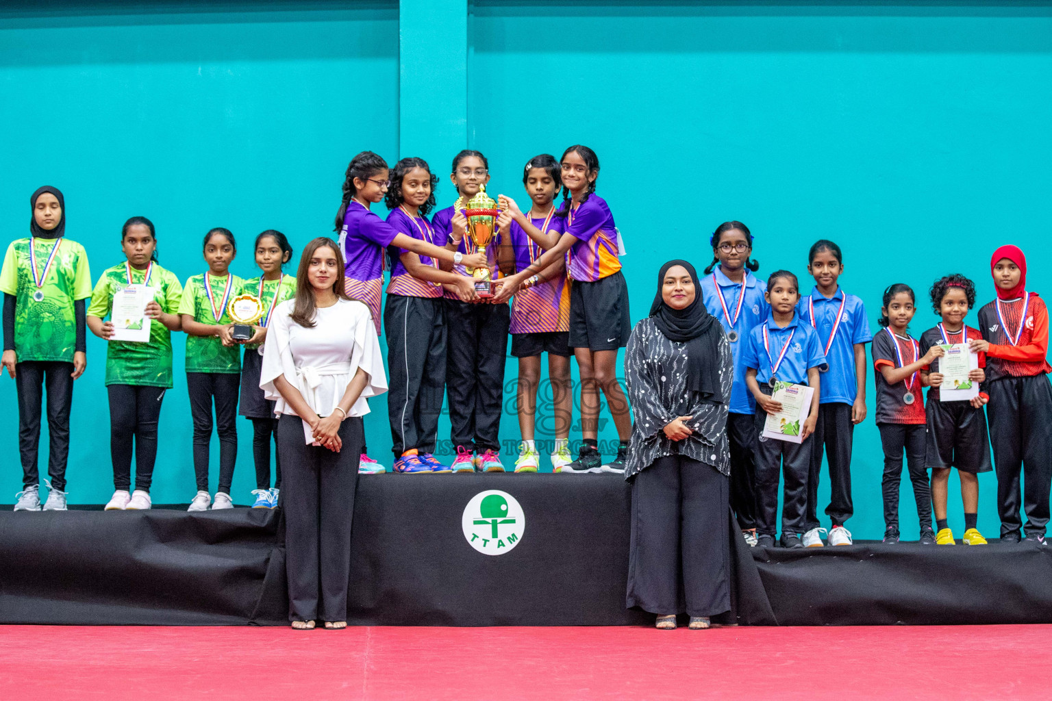 Senior Finals and Awarding ceremony of Interschool Table Tennis Tournament 2024 was held in Male' TT Hall, Male', Maldives on Saturday, 10th August 2024.
Photos: Ismail Thoriq / images.mv