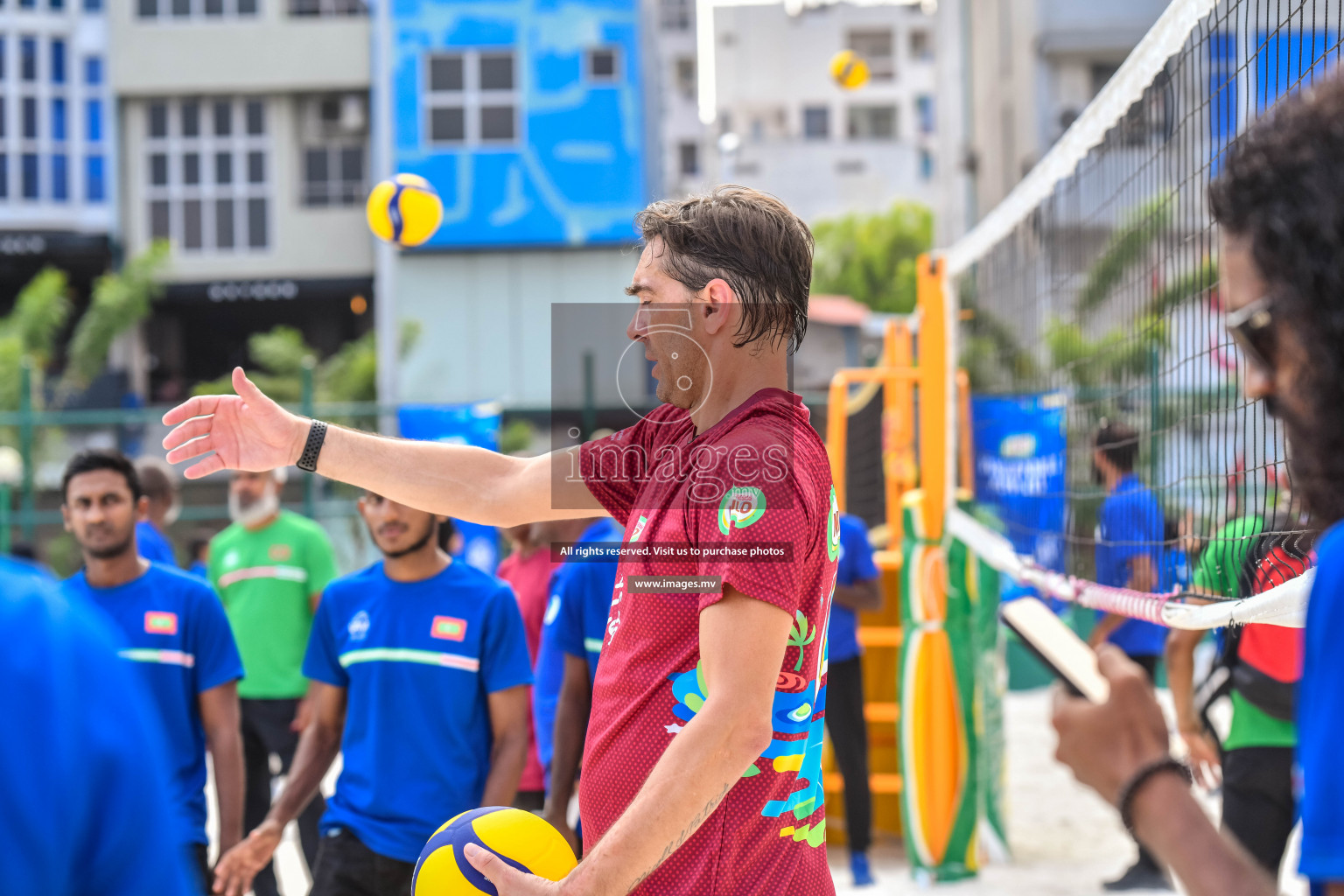 Vollyball players trainning session with Giba Photos by Nausham waheed