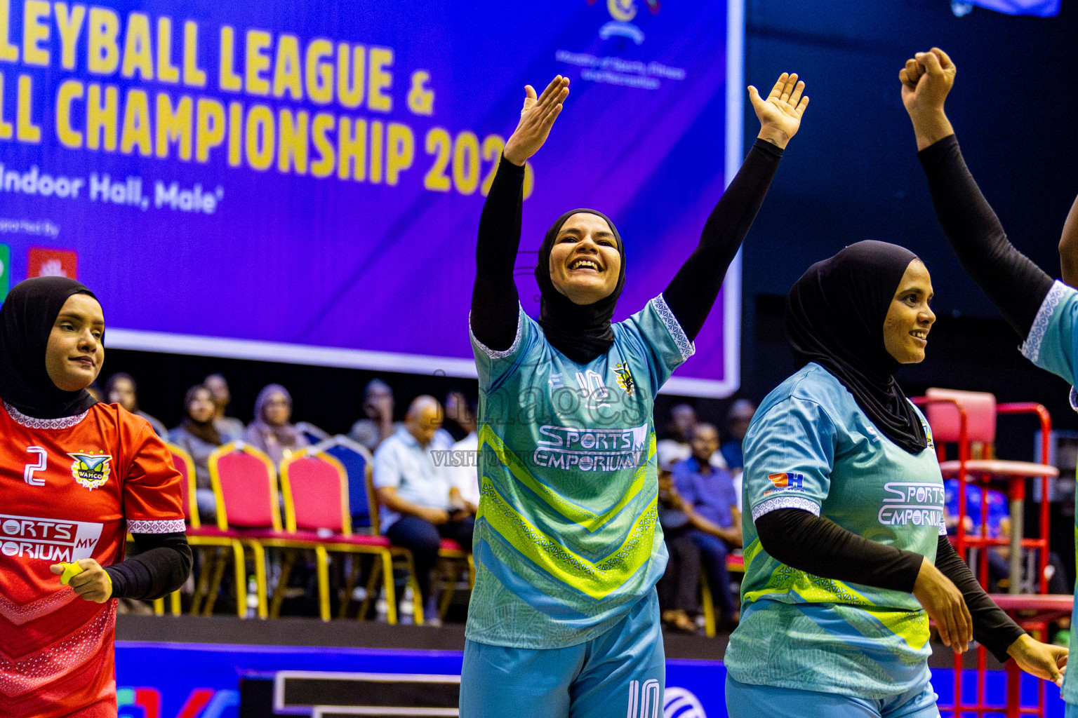 Police Club vs Club Wamco in the Final of Women's Division of National Volleyball Championship 2025 held in Male', Maldives on Sunday, 4th May 2025 at Social Center Indoor Hall Photos By: Nausham Waheed / images.mv