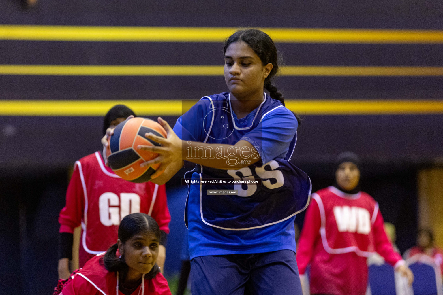 Day6 of 24th Interschool Netball Tournament 2023 was held in Social Center, Male', Maldives on 1st November 2023. Photos: Nausham Waheed / images.mv