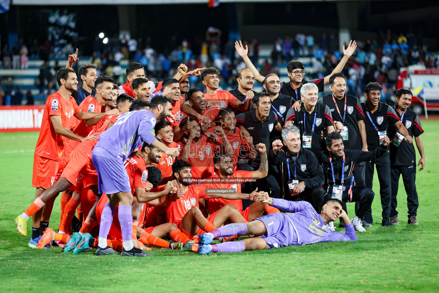 Kuwait vs India in the Final of SAFF Championship 2023 held in Sree Kanteerava Stadium, Bengaluru, India, on Tuesday, 4th July 2023. Photos: Nausham Waheed / images.mv