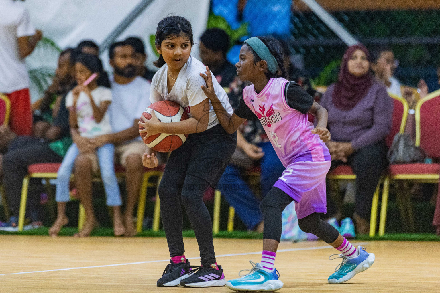 Day 3 of Milo 5 x 5 Junior Challenge 2025 - Basketball tournament held in Basketball Training Center, Male', Maldives on Saturday, 11th October 2025. Photos by: Nausham Waheed, Areef Adam / Images.mv
