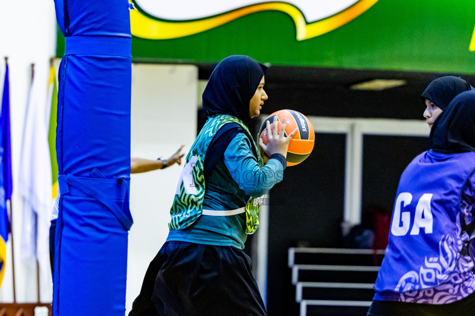 Day 3 of 25th Inter-School Netball Tournament was held in Social Center at Male', Maldives on Sunday, 11th August 2024. Photos: Nausham Waheed / images.mv