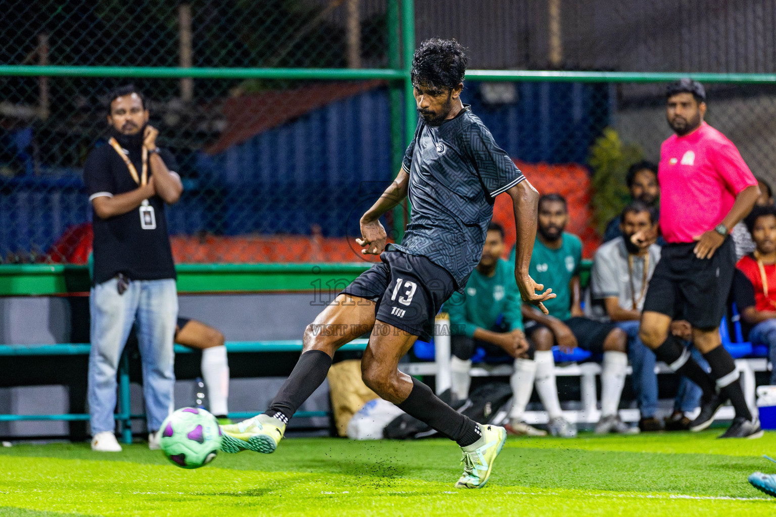 Fasgangu SC vs Green Lakers in Day 7 of BG Futsal Challenge 2024 was held on Monday, 18th March 2024, in Male', Maldives Photos: Nausham Waheed / images.mv