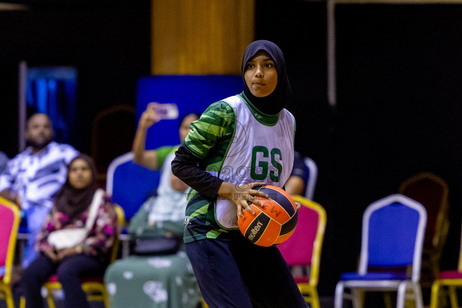 Day 12 of 25th Inter-School Netball Tournament was held in Social Center at Male', Maldives on Thursday, 22nd August 2024. Photos: Nausham Waheed / images.mv