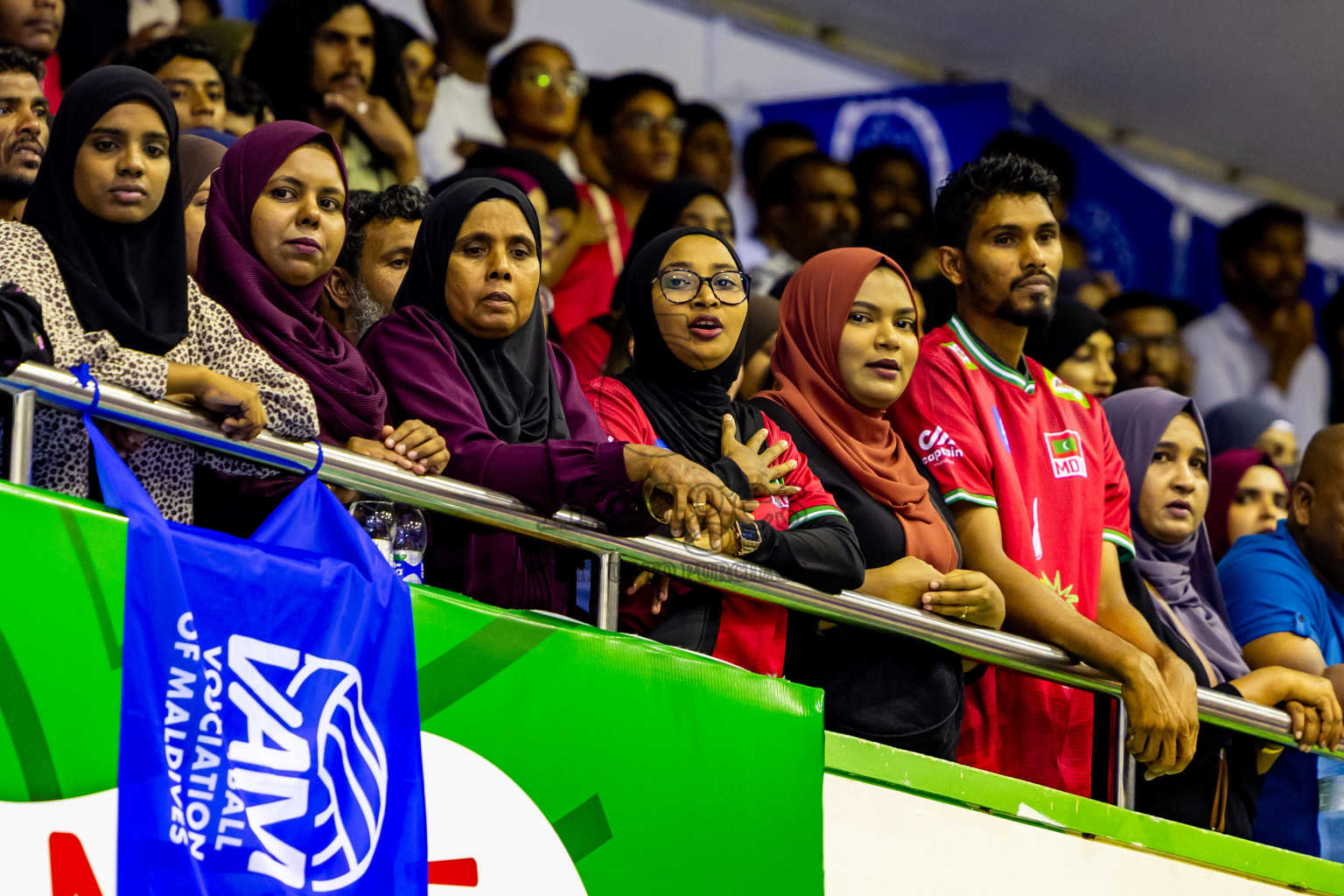 Final of CAVA Woman's Volleyball Challenge Cup 2024 was held in Social Center, Male', Maldives on Wednesday, 11th September 2024. Photos: Nausham Waheed / images.mv