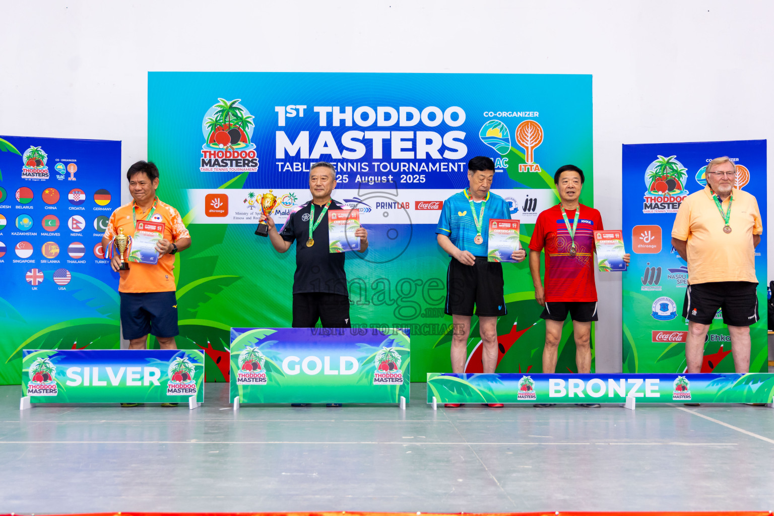 Day 3 of 1st Thoddoo Masters Table Tennis Tournament was held on Saturday, 23rd August 2025 in AA Thoddoo, Maldives. Photos: Nausham Waheed / images.mv