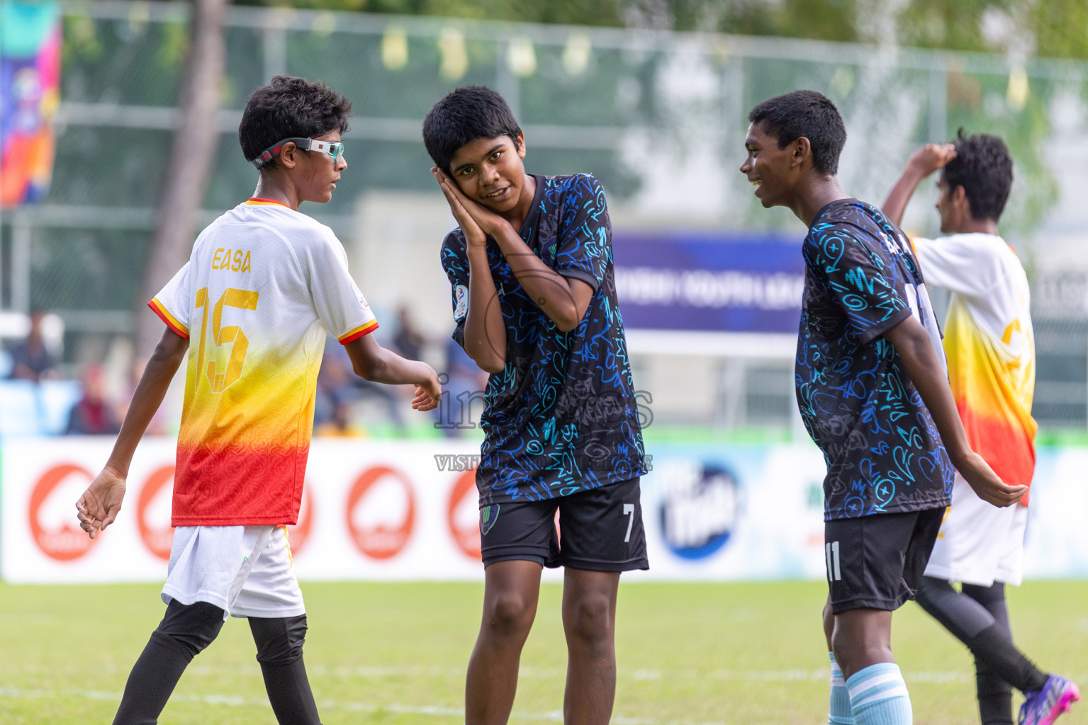 Club Eagles vs Super United Sports (U14) in Day 4 of Dhivehi Youth League 2024 held at Henveiru Stadium on Thursday, 28th November 2024. Photos: Shuu Abdul Sattar/ Images.mv