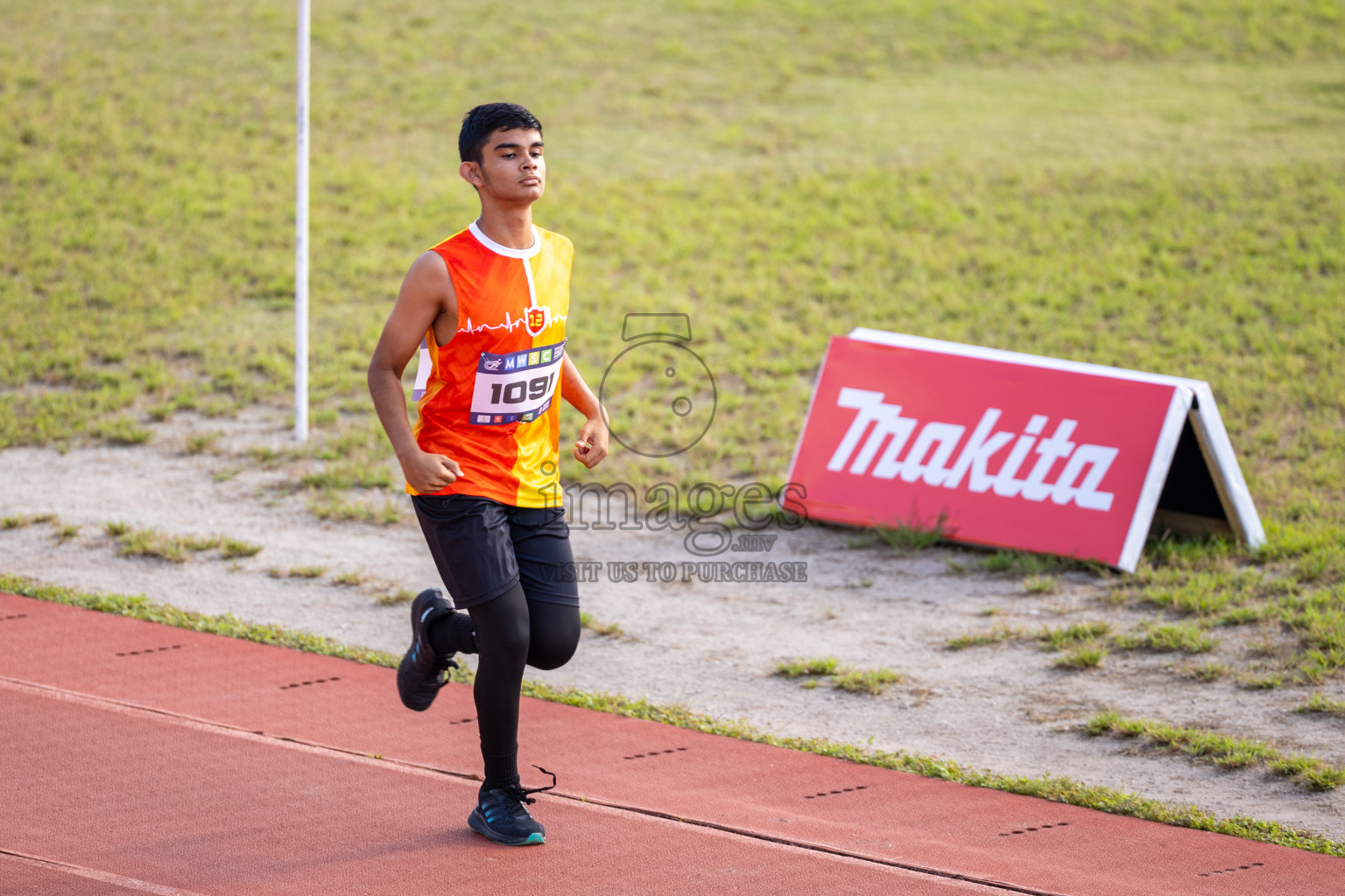 Day 6 of MWSC Interschool Athletics Championships 2024 held in Hulhumale Running Track, Hulhumale, Maldives on Thursday, 14th November 2024. Photos by: Ismail Thoriq / Images.mv