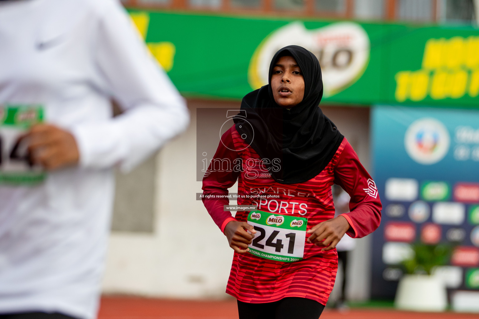 Day 2 of National Athletics Championship 2023 was held in Ekuveni Track at Male', Maldives on Friday, 24th November 2023. Photos: Hassan Simah / images.mv